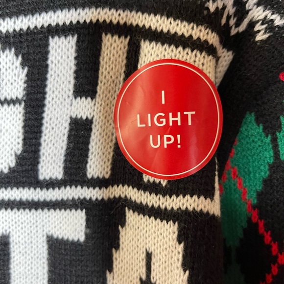 Holiday Gangsta Ugly Santa Sweater - Red, Black, Green Sz M NWOT - Picture 3 of 8